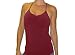 Divine Women's Racer Back Camisole with Built In Bra (Cranberry, large)