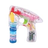 IMAGE OF light Up LED Transparent Bubble Gun