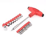 uxcell 21個入りスクリュードライバーセット 交換部品 三角形のスロット グッドアクセサリ プラスチック 金属