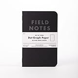 Field Notes Pitch Black Edition, 3-Pack Dot-Grid Memo Notebooks