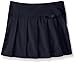 French Toast Big Girls' Pleated Scooter with Gross Grain Ribbon, Navy, 12