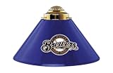 Milwaukee Brewers Billiard Lamp - Three Shade Metal Swags