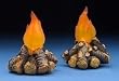 2-Piece Fontanini 7.5" Nativity Village Lighted Campfire Set #50813
