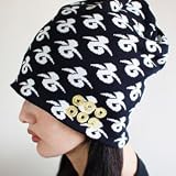 【真田六文銭・雁金】ニットキャップ（紺白）