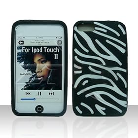 Apple iPod Touch 2 w/ Zebra Design Silicon Skin Case