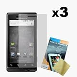 Three LCD Screen Guards / Protectors for Motorola Droid A855