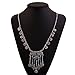 Sandistore Womens Ethnic Coin Long Chain Gem Necklace Tassel Pendant