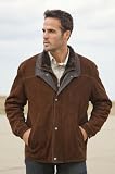 Men's Hunter Buffed Leather Sheepskin Collar