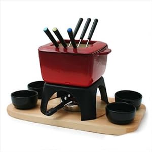 Mont Blanc 15 Piece Meat Fondue Set in Red by 