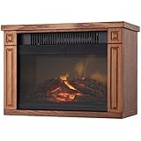 Green Peak Mini Wooden Fireplace