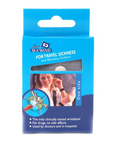 Sea-Band Grey Wrist Band - Drug Free Relief from Morning Sickness and Travel Sickness