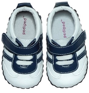 Pediped Kyle Infant Baby Toddler Boys Sneakers Shoes Navy White