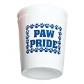 Paw Print Pride Stock Stadium Cup 12-pk. - White/ Blue (16 oz.)