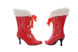 Christmas Ankle Boot with Faux Fur
