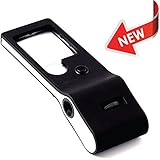 Fancii LED Lighted 3X 10X Mini Magnifier with 15X Jewelers Loupe - Small Portable Illuminated Magnifying Glass with UV Blacklight for Reading, Coin, Stamp, Jewelry Appraisal, Counterfeit Detector
