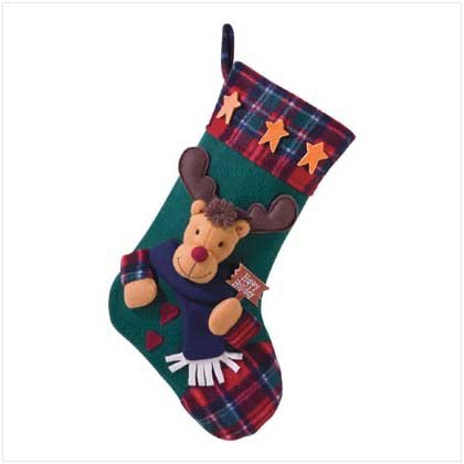 Christmas Plush Rudolph Stocking #35605