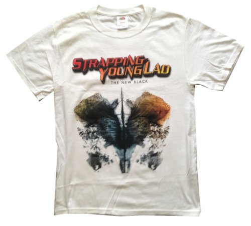 STRAPPING YOUNG LAD - The New Black - White T-shirt - size XXL