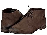 Qupid Strip-06 Brown Faux Casual Boots