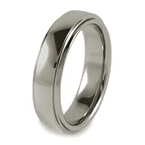 Ridged Edge Polished Tungsten Carbide Ring (6.0mm) - Sizes 7 - 13