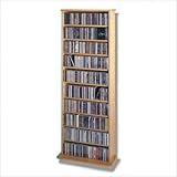 Deluxe Multimedia Storage Rack Veneer: Black