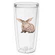 Rabbit (Tan) 16 oz Insulated Beverage Tumbler, Clear