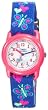 Timex Kids' T89001 Hearts and Butterflies Stretch Band Watch