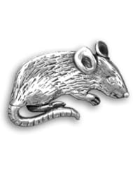 Sterling Silver Mouse Pin by The Magic Zoo