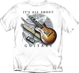 It's All About Guitars White Adult T-shirt - Medium