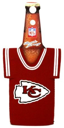 KANSAS CITY CHIEFS BOTTLE JERSEY KOOZIE COOZIE COOLER