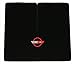 1984-1996 C4 Corvette Coupe Classic Loop Black Rear Deck Mat with Red Circle & Flags Logo
