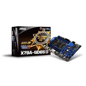 MSI Intel X79 ATX DDR3 2400 LGA 2011 ATX Motherboard X79A-GD65 (8D) by