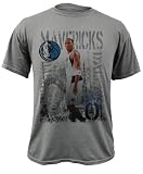Shawn Marion Dallas Mavericks Titanium Caged Player Soft Hand Pigment-Dyed Premium T-Shirt