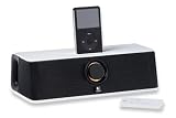 Logitech AudioStation Express - Portable speakers with digital player dock for iPod - black, white
