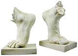 Vitruvian Collection Tip-Toe Feet Book Ends Bookend