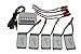 Blomiky 5 3.7v 800mah 25C Battery and charger for Holy HS110W HS200W Stone X300C X400C MJX X400 X800 RC Quadcopter Drone X400 Battery 5 pack