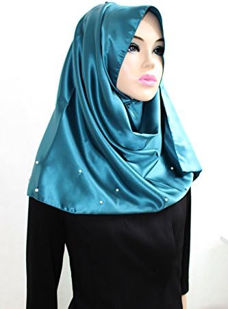 The Twelve Stylish Design Hijab Scarf Series Star Pattern Turquoise