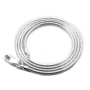 Beautiful 1.5mm 925 Sterling Silver Snake Chain Necklace 16