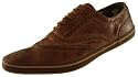 Nanny State Men's Full Brogue Round Toe Leather Brown Antique