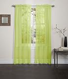 UPC 815634012530 product image for Lisa Sheer Voile Window Curtain Panel, 55