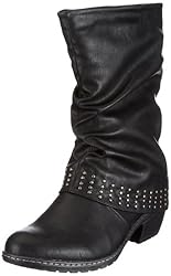 Rieker Bernadette 90772-01, Damen Stiefel, Schwarz (schwarz 01), EU 40