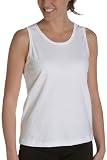  : Champion Women's Double Dry Jersey Tank, White, Small