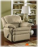 Durapebble Khaki Glider Recliner By Ashley Furniture