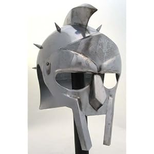 Greek Gladiator Maximus Helmet Spiked: Spartan Helm