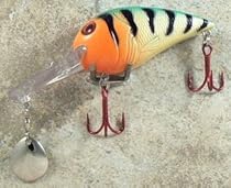 JLVLures Deep Crankbait Chili Pepper Tiger : Diver Lures JLV Freshwater Smallmouth Steelhead Pike Salmon Trout