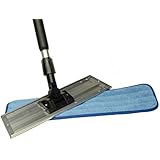 Commercial Grade Microfiber Floor / Dust Mop with a Washable Pad. Works Well on All Surfaces. Telescoping Handle Adjusts to Your Height.