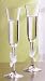 Kitchen & Housewares : 2 Gorham Amore Doves Crystal Flutes Goblet Wine Glasses
