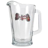 Atlanta Braves Primary Logo 60 oz. Glass Pitcher