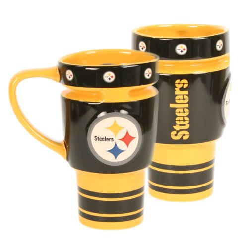 NFL Pittsburgh Steelers 16-Ounce Sculpted Travel Mug