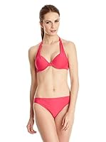 ADMAS Bikini 2 Posiciones Copa Con Aro - Mini Nudos - Liso (Fucsia)
