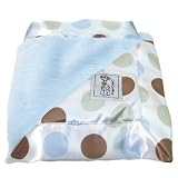 Little Giraffe Luxe Duo Blue Mocha Blanket
